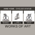 AT019 Anne Home - Cyclist Statue 